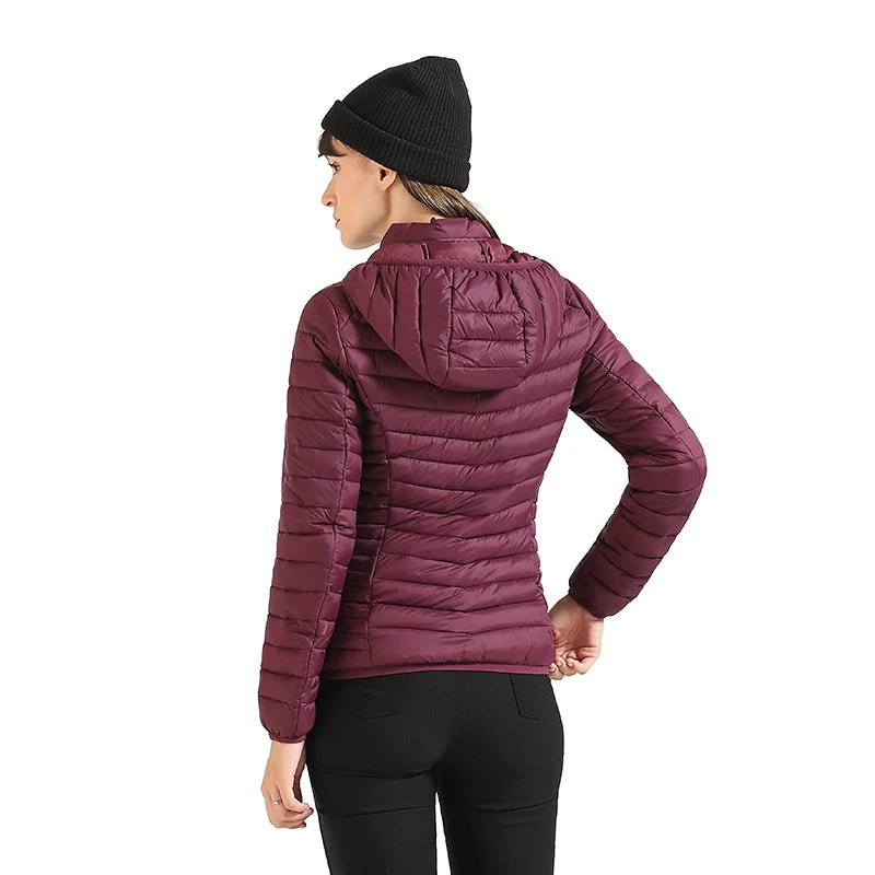 Women’s Lightweight Hooded Puffer Jacket – Warm, Waterproof & Stylish