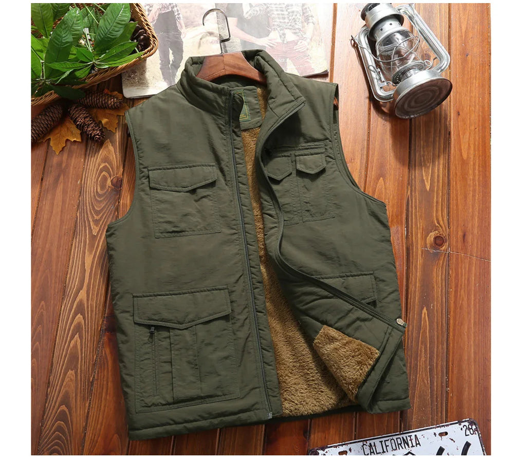 Casual Fleece Warm Vest | Thermal Fishing, Shooting & Outdoor Vest