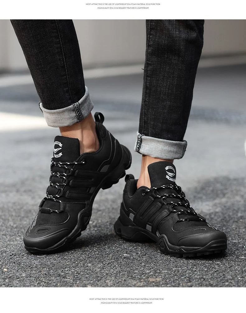 Grand Attack Waterproof Outdoor Hiking Shoes – Non-Slip Trekking Sneakers