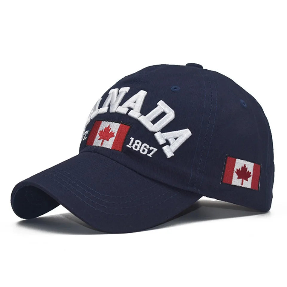Unisex Denim Style Baseball Cap – Canada Motif