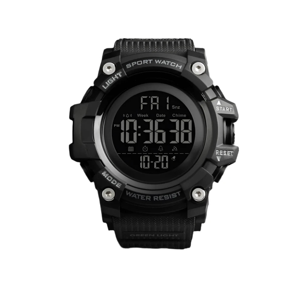 SKMEI Shockproof 2-Time Sport Watch – Durable, Waterproof & Multifunctional