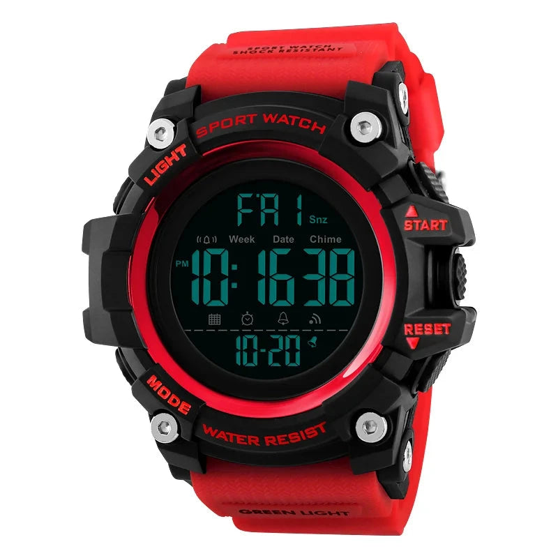 SKMEI Shockproof 2-Time Sport Watch – Durable, Waterproof & Multifunctional