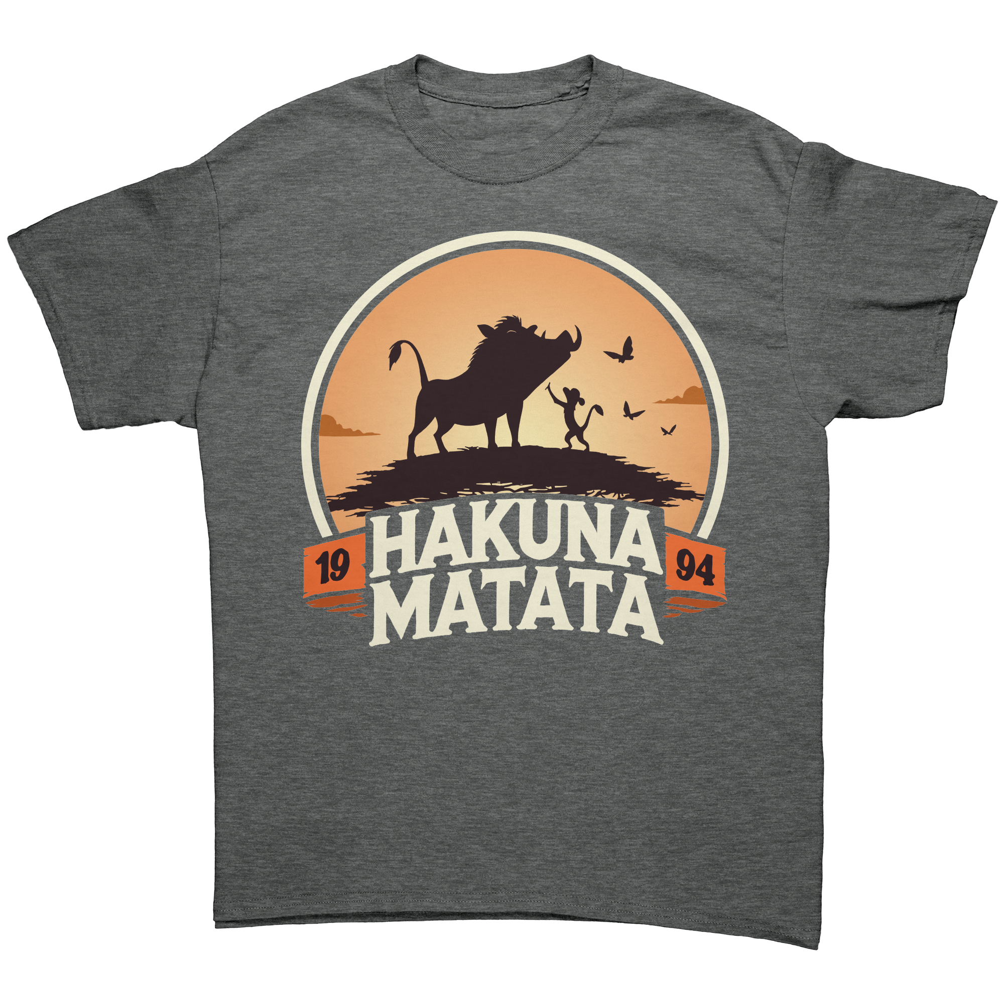 Hakuna_Matata_T-Shirt__Tribute_to_199_Graphite_Heather_Front_Mockup.png