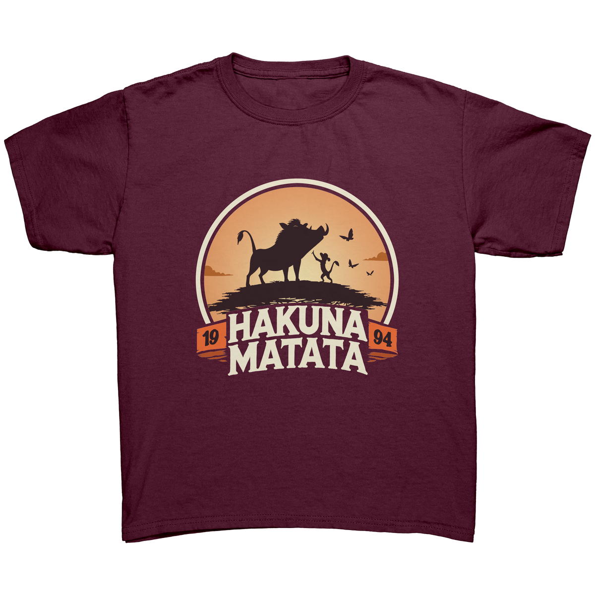 Hakuna_Matata_T-Shirt__Tribute_to_199_Maroon_Mockup.png