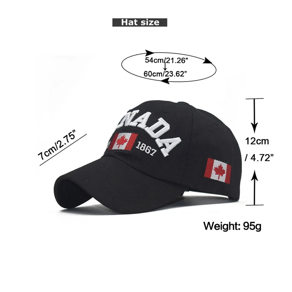 Unisex Denim Style Baseball Cap – Canada Motif