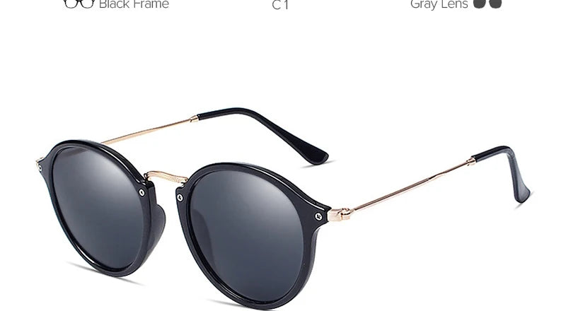 Women's Round Retro Sunglasses – Chic & Timeless Style