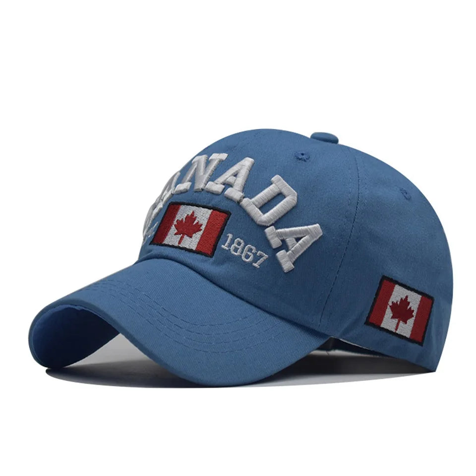 Unisex Denim Style Baseball Cap – Canada Motif