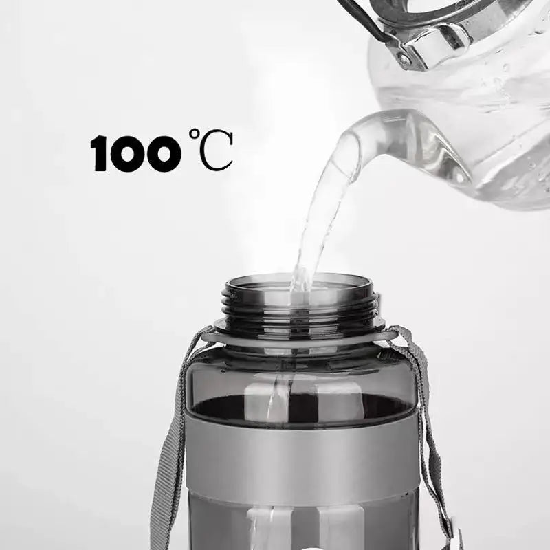 2 Litre Sports Water Bottle with Straw, Heat resistant