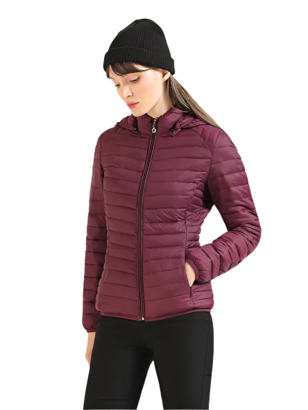 Women’s Lightweight Hooded Puffer Jacket – Warm, Waterproof & Stylish