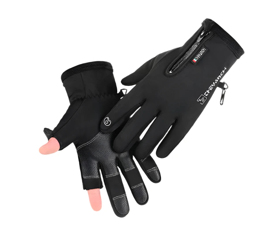 Winter Fishing Gloves - Two-Finger Exposed Design