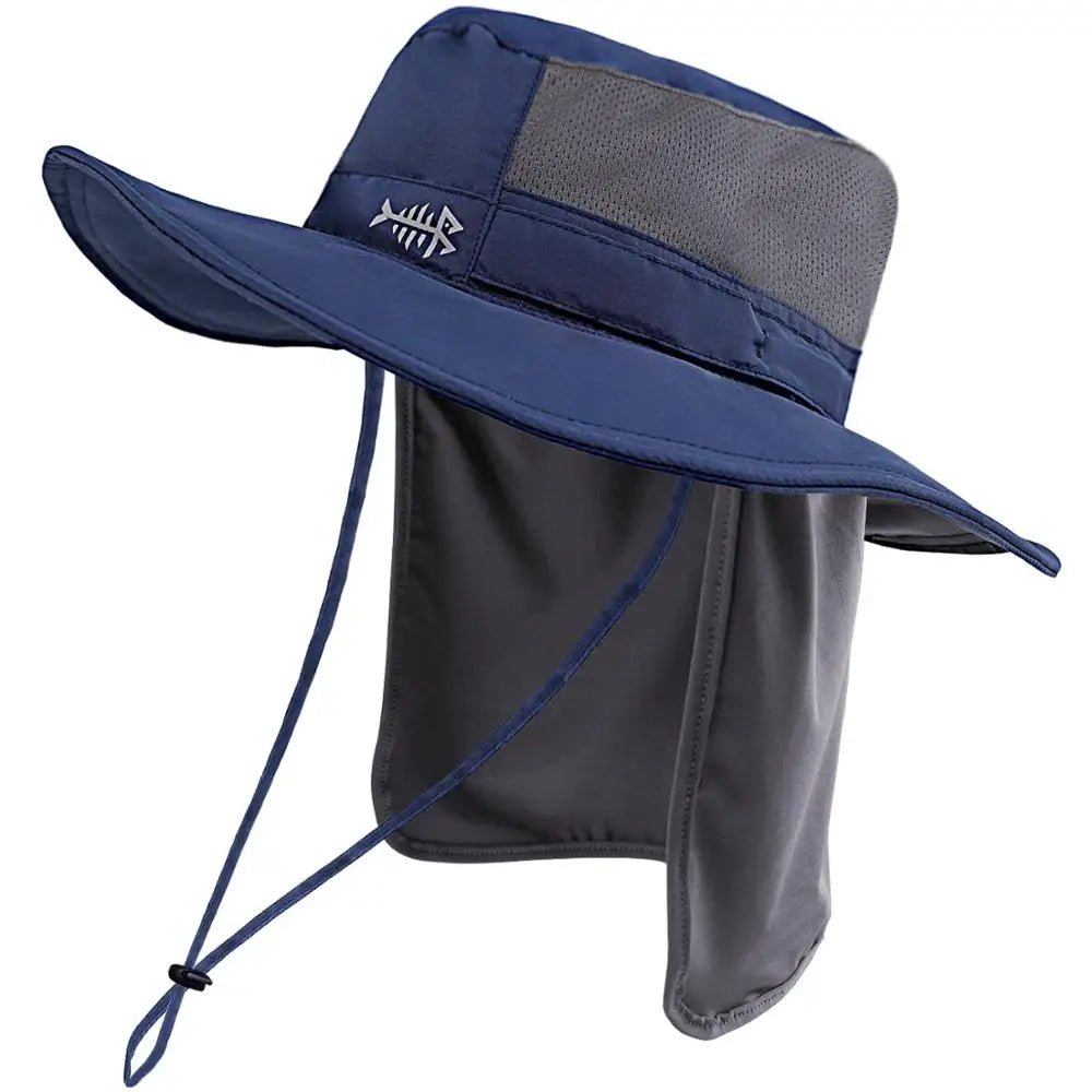 UPF 50+ UV Protection Bucket Hat – Water-Resistant, Wide Brim Tactical Hat for Outdoor Adventures