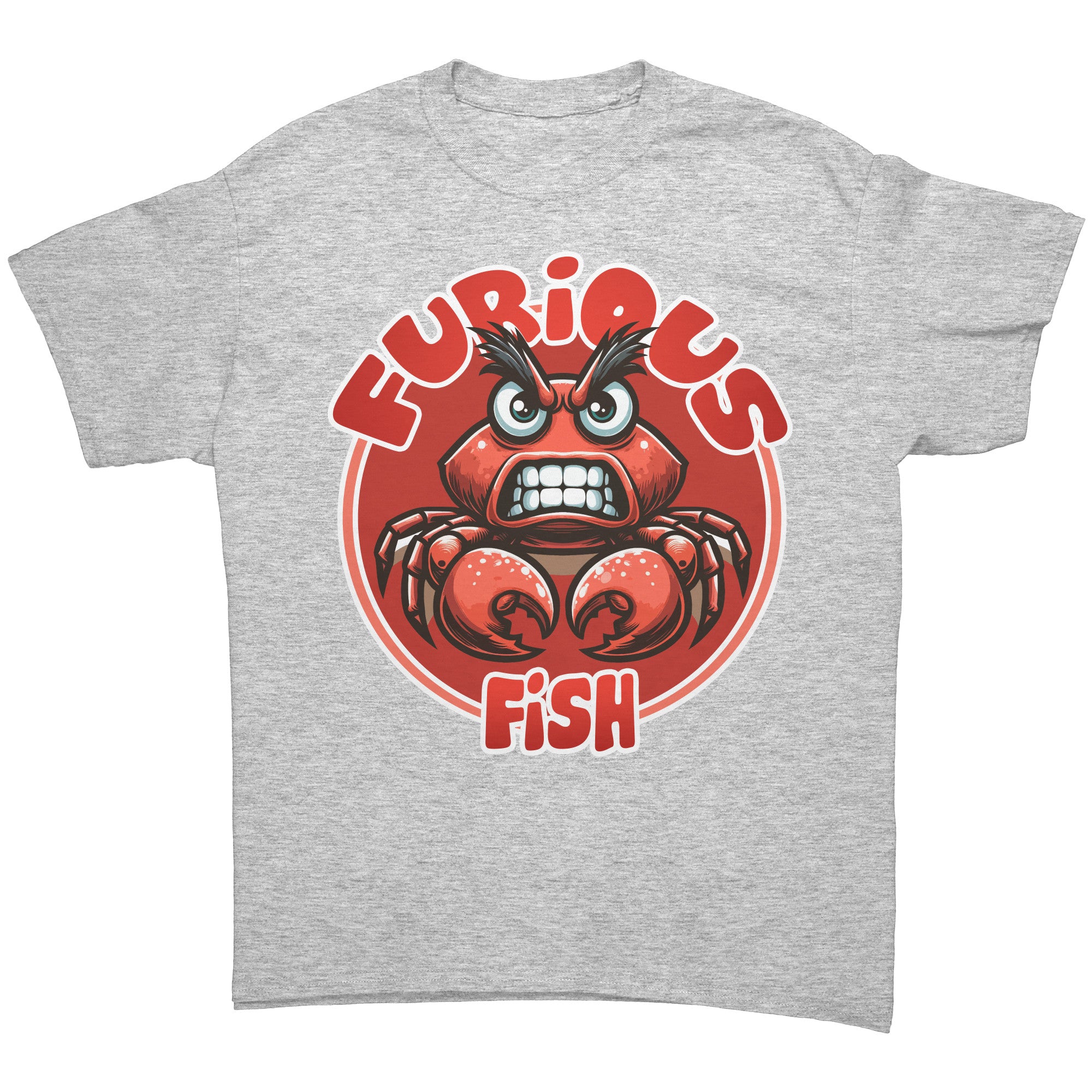 Pinchy the Crab T-Shirt – Furious Fish (Adult Unisex)