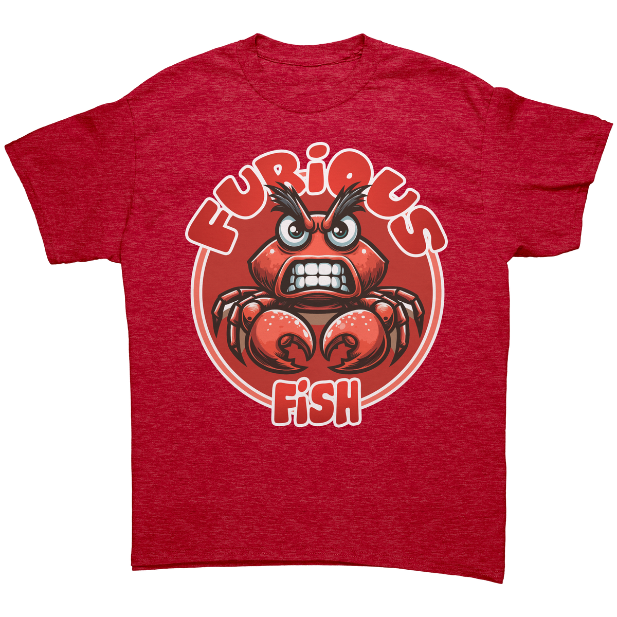 Pinchy the Crab T-Shirt – Furious Fish (Adult Unisex)