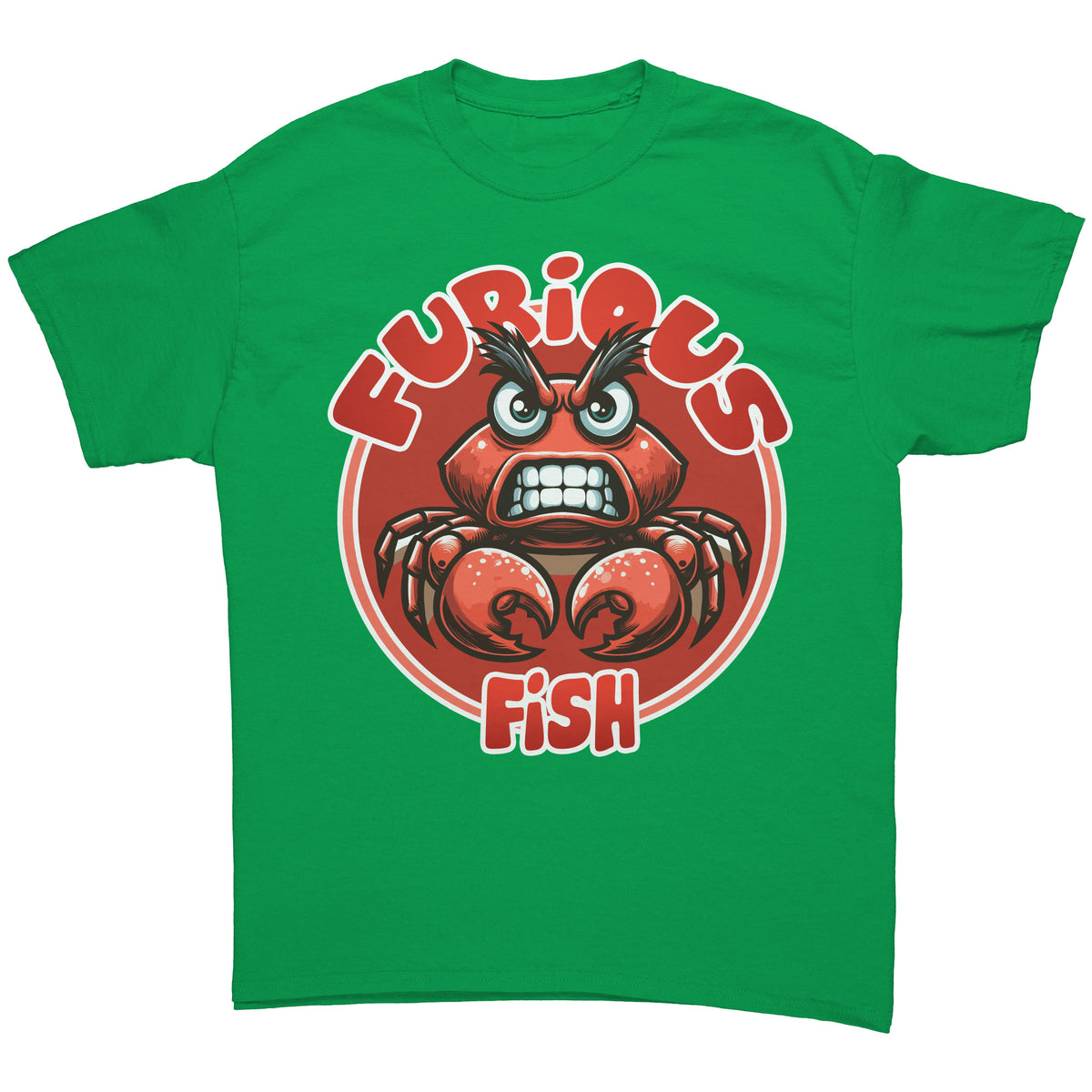 Pinchy the Crab T-Shirt – Furious Fish (Adult Unisex)