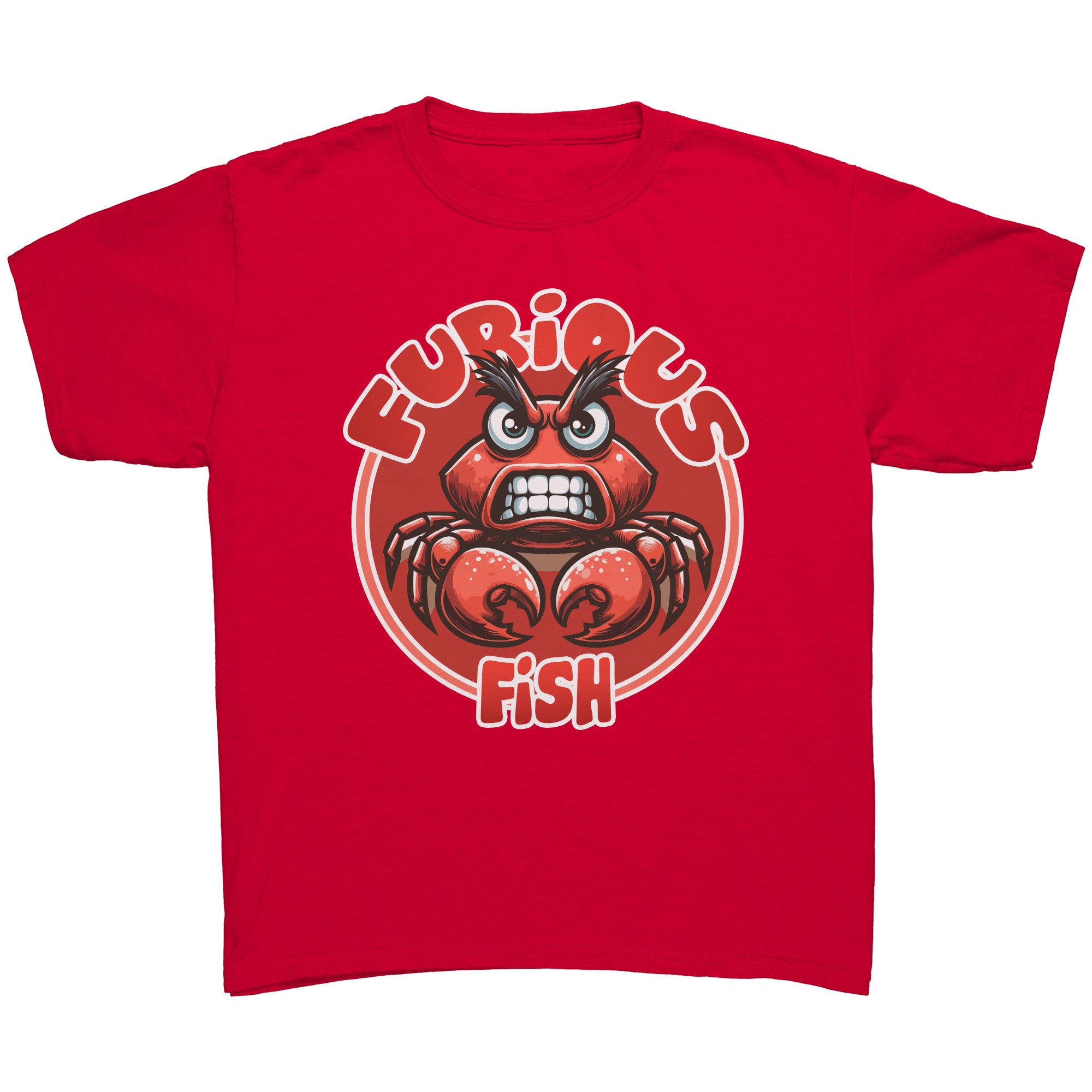 Pinchy the Crab T-Shirt – Furious Fish (Children's Unisex)