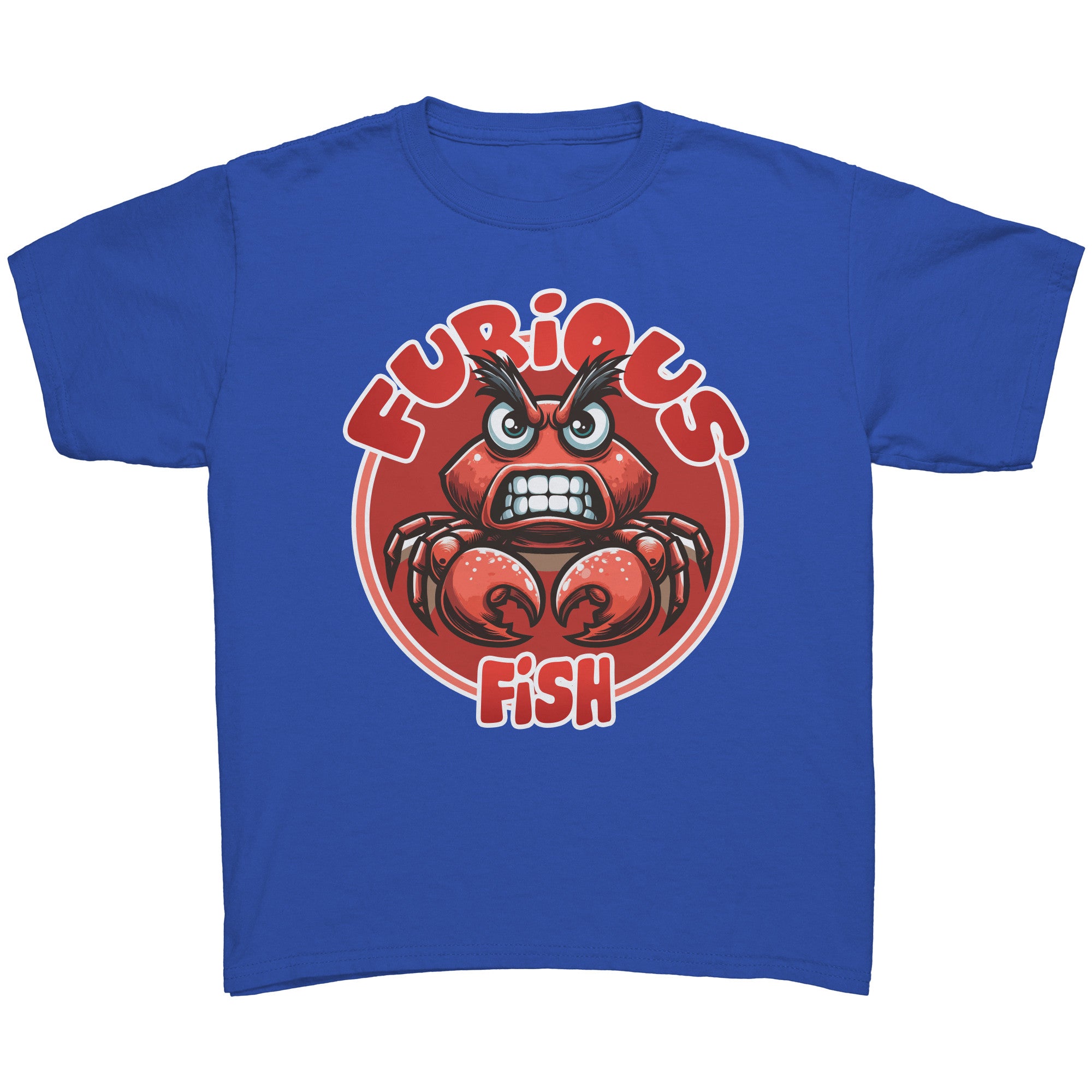 Pinchy the Crab T-Shirt – Furious Fish (Children's Unisex)