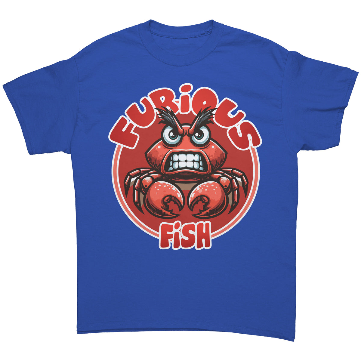 Pinchy the Crab T-Shirt – Furious Fish (Adult Unisex)