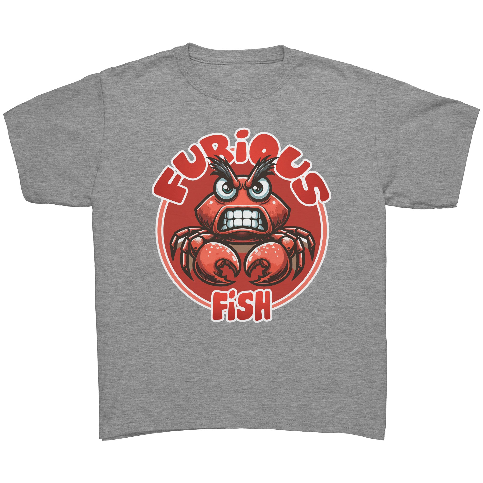 Pinchy the Crab T-Shirt – Furious Fish (Children's Unisex)