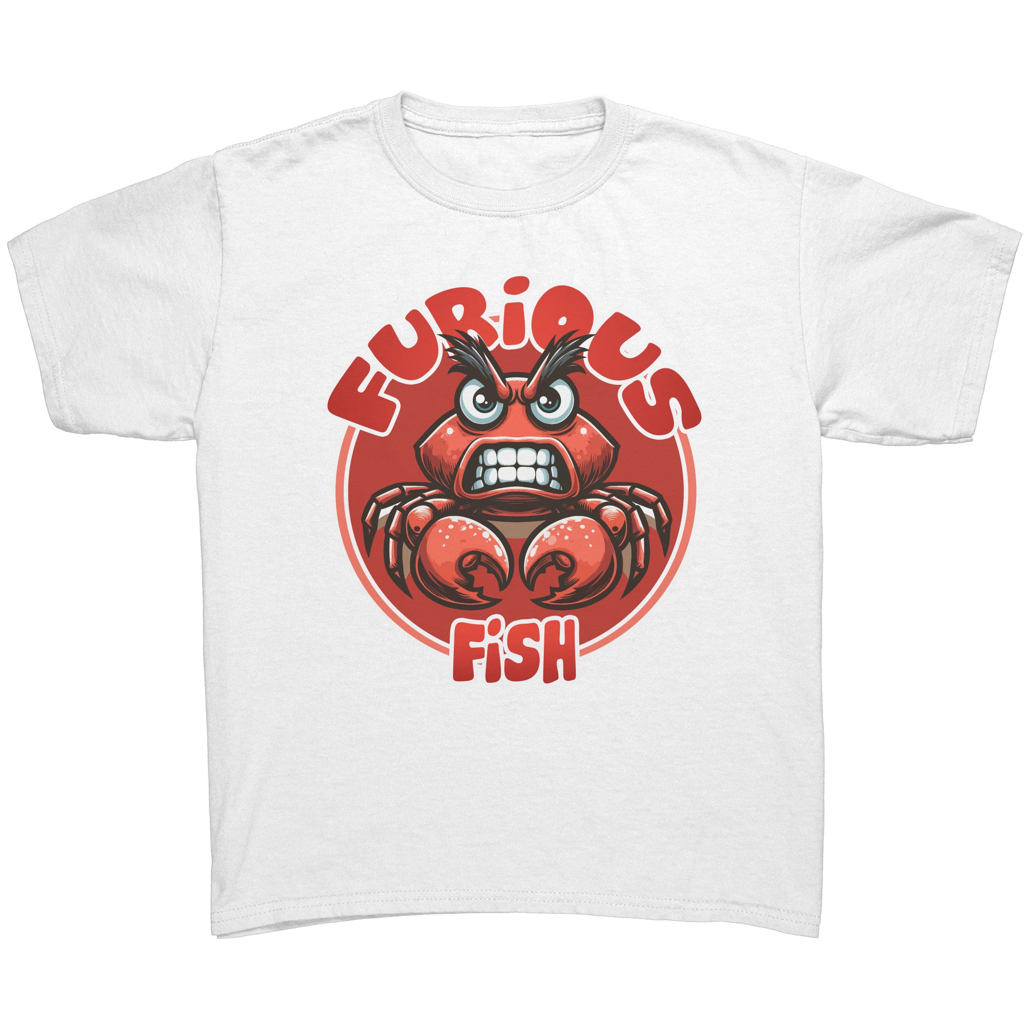 Pinchy the Crab T-Shirt – Furious Fish (Children's Unisex)