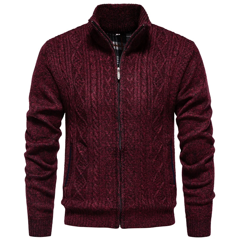 Men's Zippered Cardigan – Cozy and Stylish for Autumn & Winter