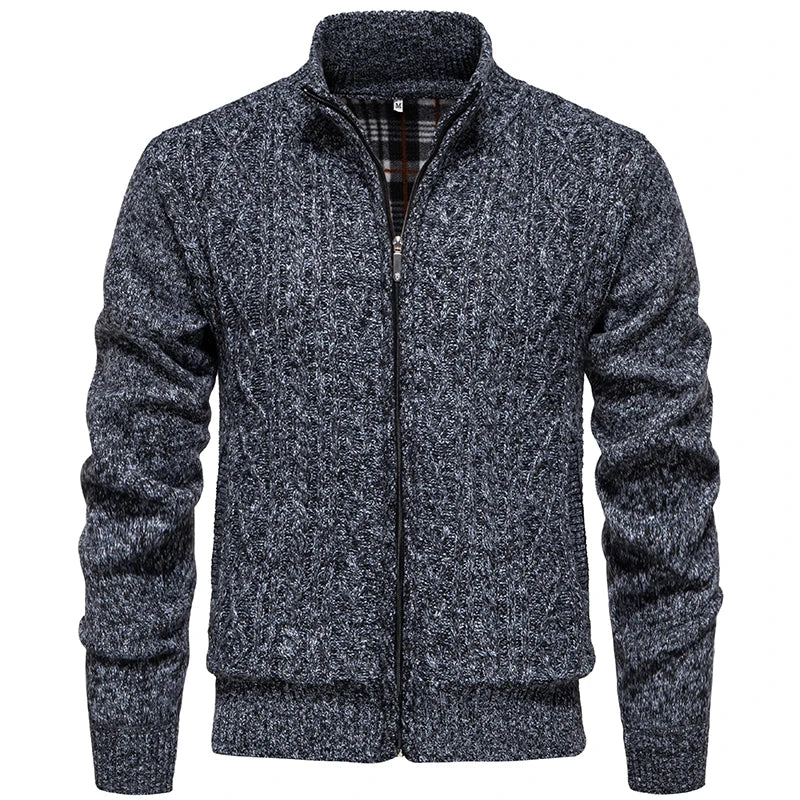 Men's Zippered Cardigan – Cozy and Stylish for Autumn & Winter