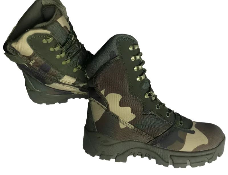 High-Top Tactical Boots – Camouflage & Durable for Outdoor Adventures