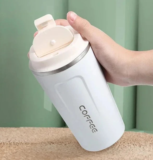 Stainless Steel Thermal Coffee Cup – Business Style Thermos Bottle