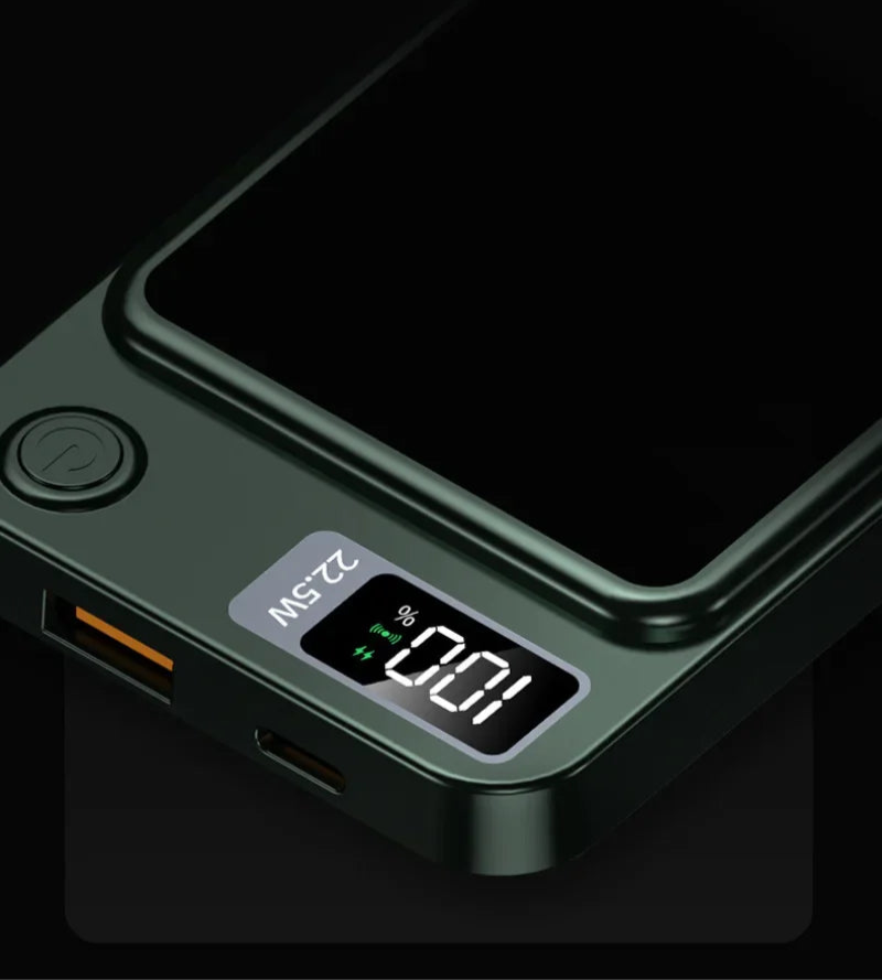 100,000mAh Magnetic Wireless Power Bank – High-Capacity Fast Charging