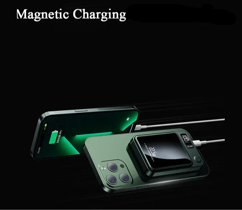 Magnetic Wireless 50,000mAh Power Bank – Fast & Portable Charging