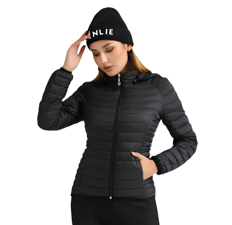 Women’s Lightweight Hooded Puffer Jacket – Warm, Waterproof & Stylish