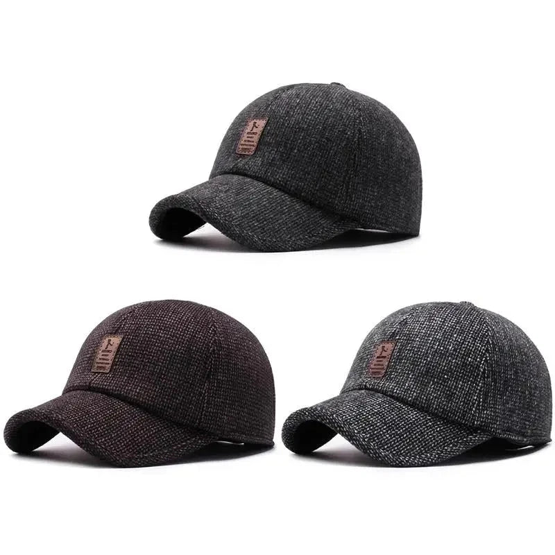 Ear Protection Woolen Peaked Cap – Warm & Stylish for Winter