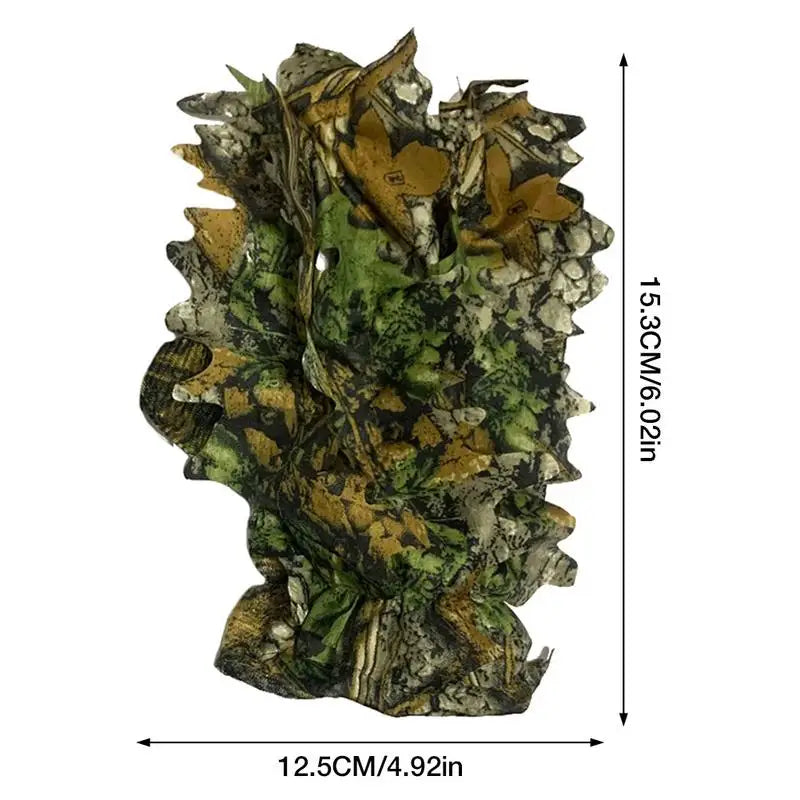 Hunting Ghillie Gloves – Leafy Camouflage for Jungle Wildlife Photography / Air soft / Paintball / Hunting