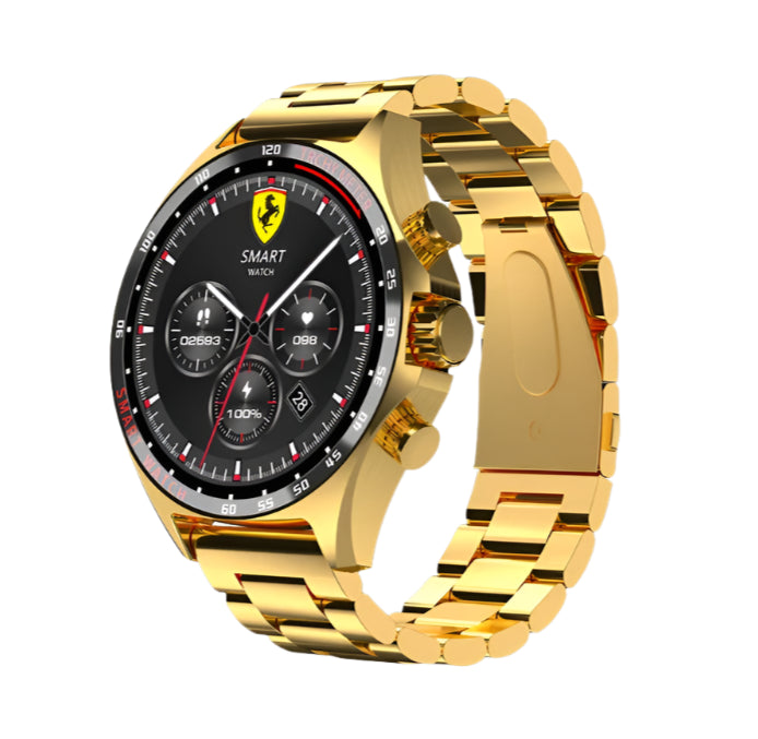 Stainless Steel Smartwatch: 1.58'' Display, Bluetooth Calling, Wireless Charging