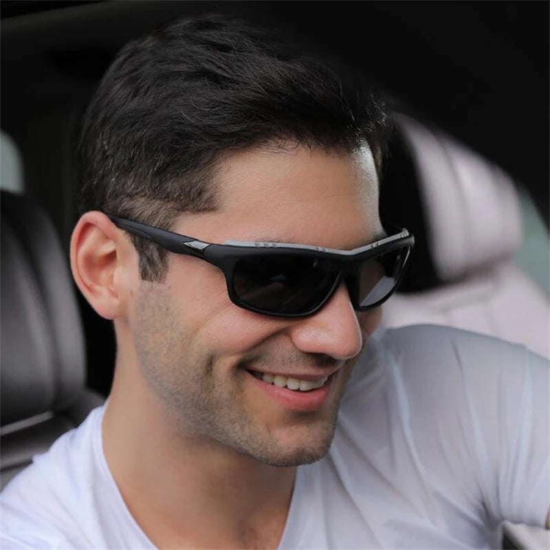 Nearsighted Prescription Sunglasses with Night Vision Lenses – Polarized Sports Sunglasses for Men - Yellow