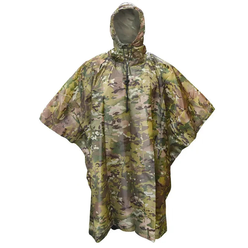 Unisex Camouflage Waterproof Poncho