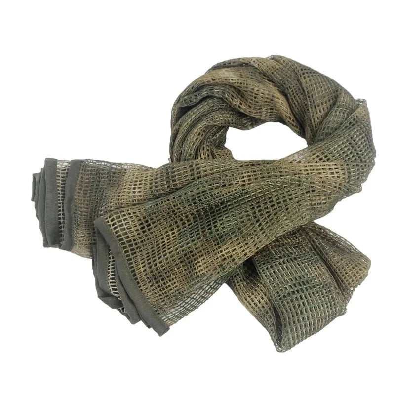 Military Tactical Scarf - Camo Mesh Hunting