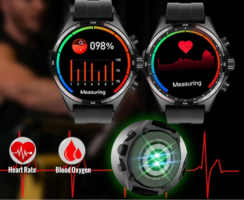 Stainless Steel Smartwatch: 1.58'' Display, Bluetooth Calling, Wireless Charging