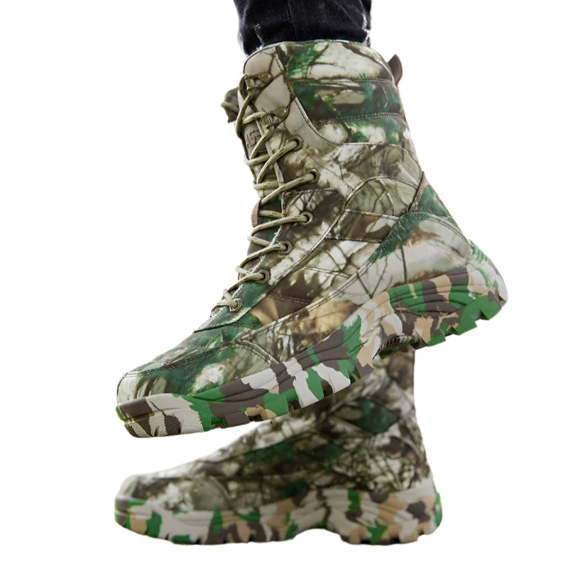 Men's High-Quality Camouflage Training Boots – Non-Slip & Durable