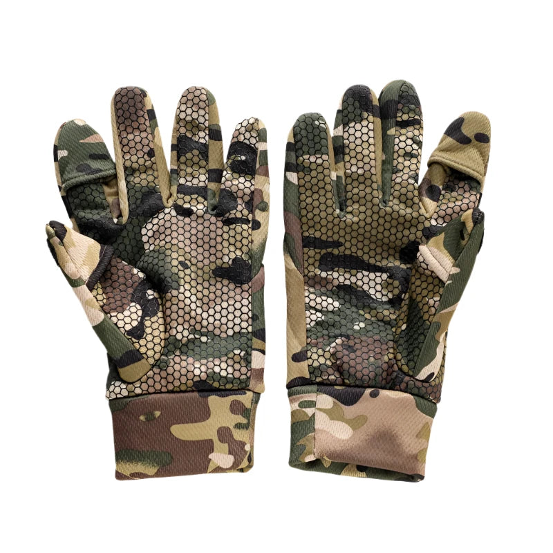 Tactical Gloves for Outdoors, Shooting, Hunting with foldable finger tips to enable use with Touch Screens
