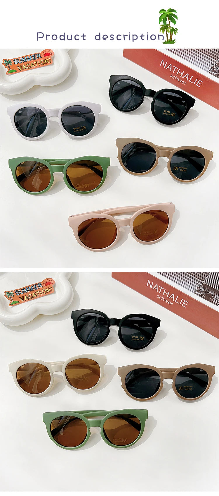 2023 Kids Personality Classic Outdoor Sun Protection Sunglasses Boys Girls Colors Protect Eyes Baby UV400 Sunglasses Children