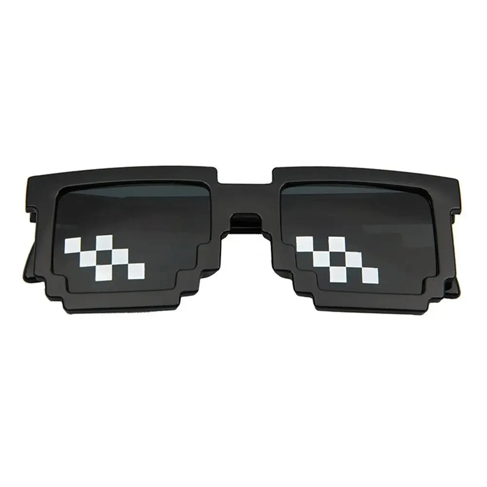 Minecraft Style Pixel Sunglasses – Retro Gamer-Inspired Shades