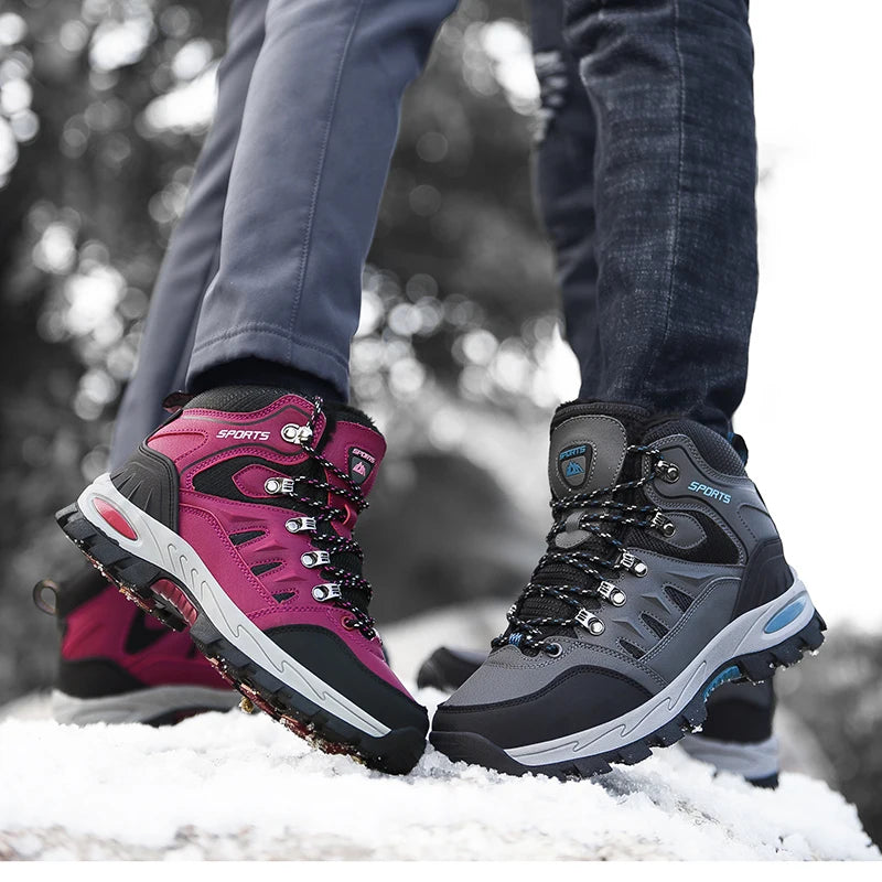 Unisex Hiking Shoes – Wear-Resistant, Winter-Ready Trekking Sneakers