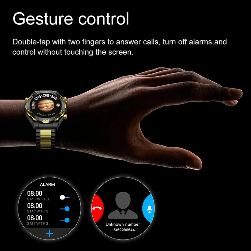 Men's Z91 Pro Max Smart Watch – HD Screen & AI Voice Assistant