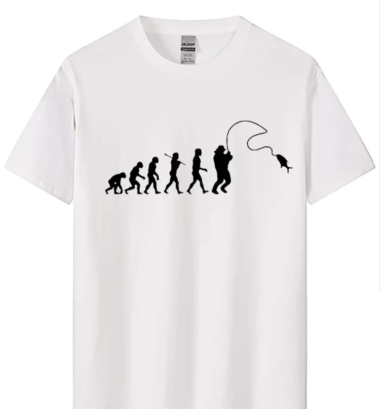 Evolution Fishing T-Shirt | Funny Fish Joke Tee