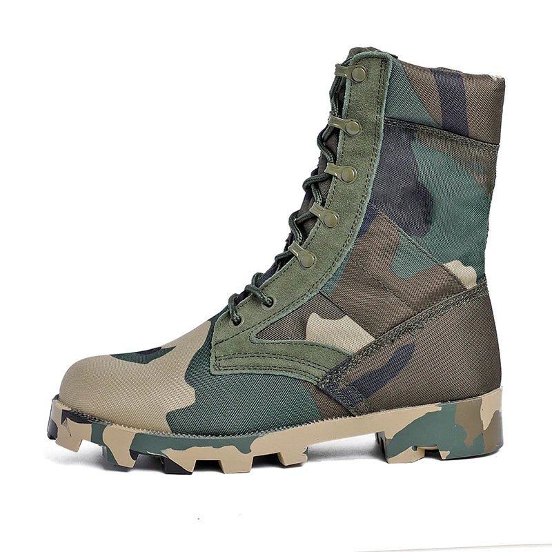 Tactical High-Top Boots – Shock-Absorbing and Durable for Outdoor Adventures