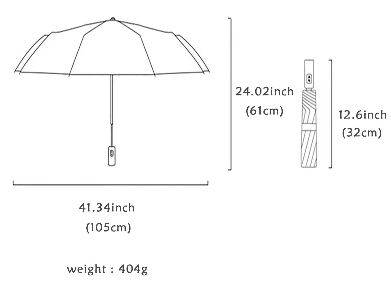 Windproof Double Layer Umbrella, Fully Automatic and Wind Resistant
