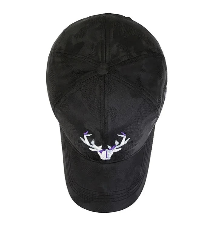 Unisex Luxury Embroidered Baseball Cap - Deer Motif