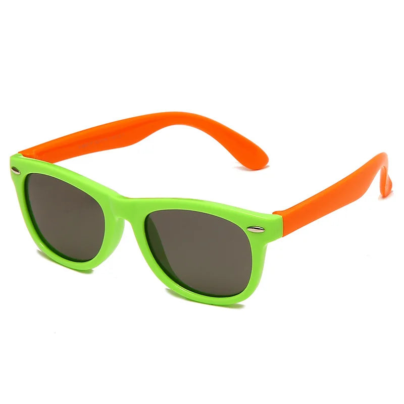 Classic Kids Silicone Sunglasses – Durable UV400 Protection for Boys & Girls