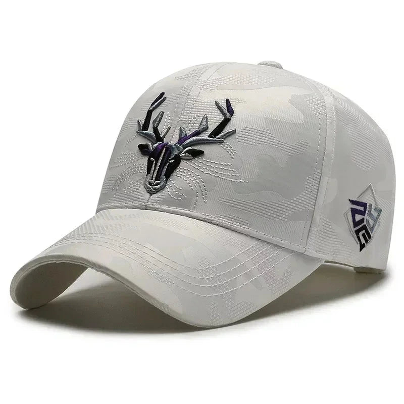Unisex Luxury Embroidered Baseball Cap - Deer Motif