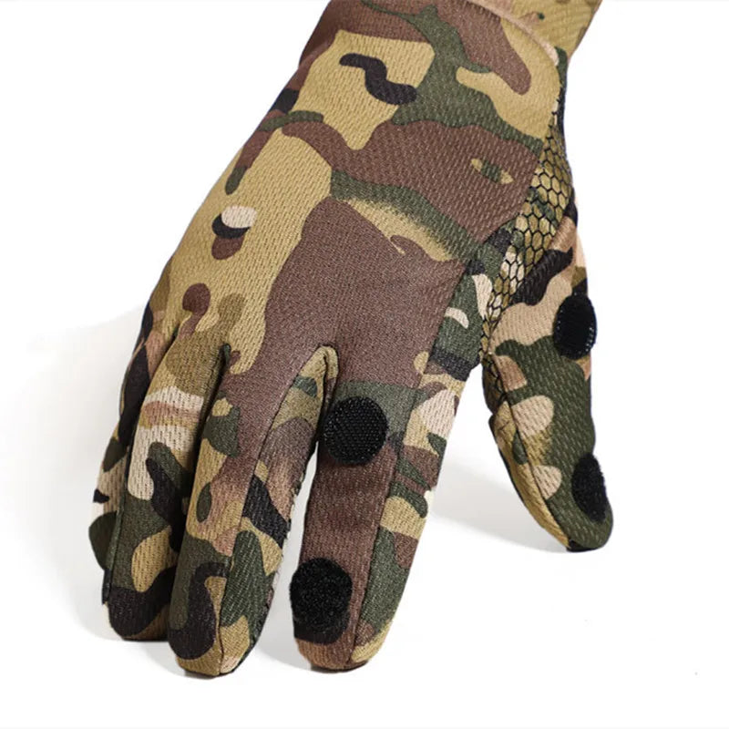 Tactical Gloves for Outdoors, Shooting, Hunting with foldable finger tips to enable use with Touch Screens